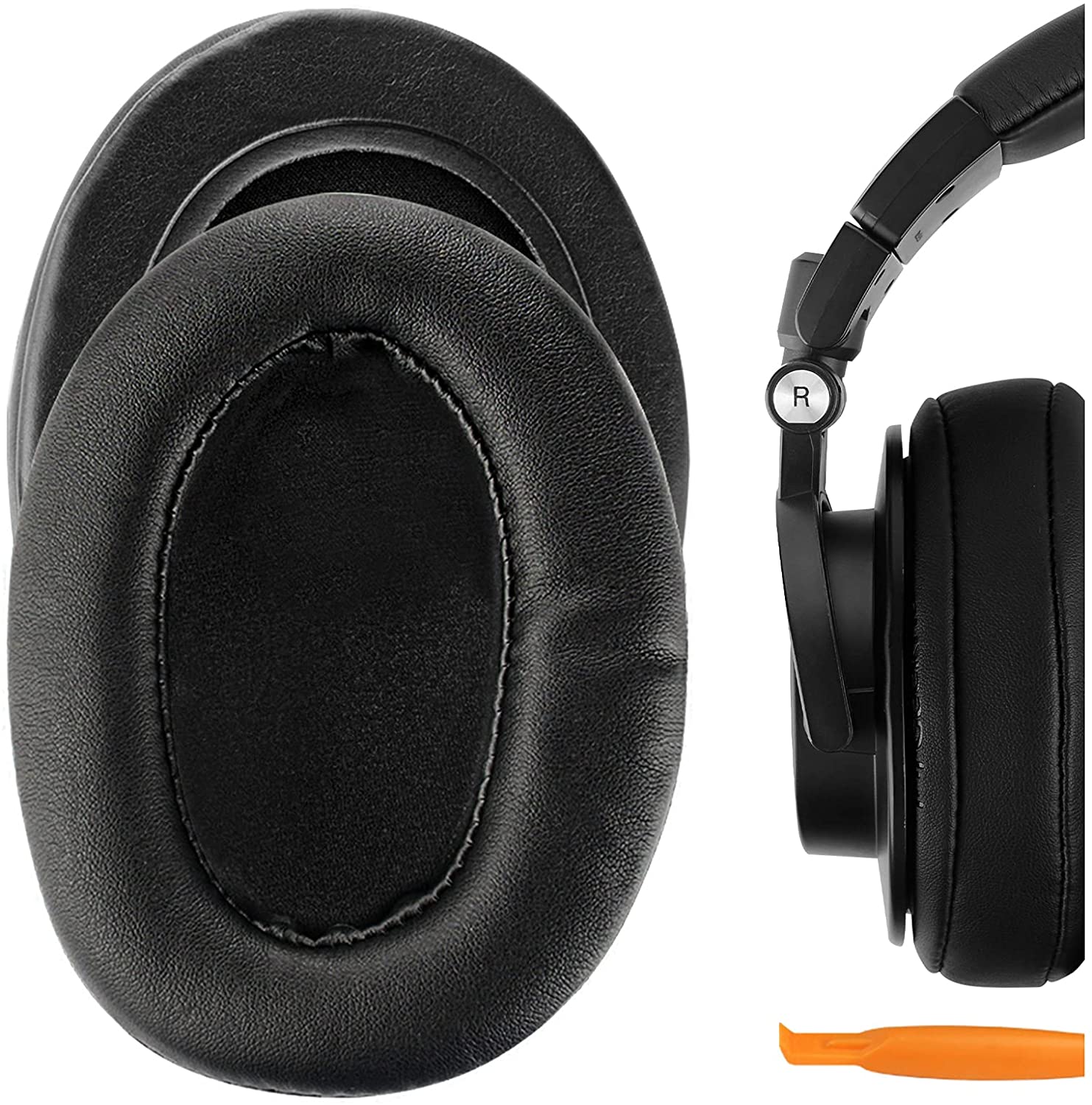 Audio Technica Headphone Ath-M50X - Performance Protein Leather Replacement Ear Pads