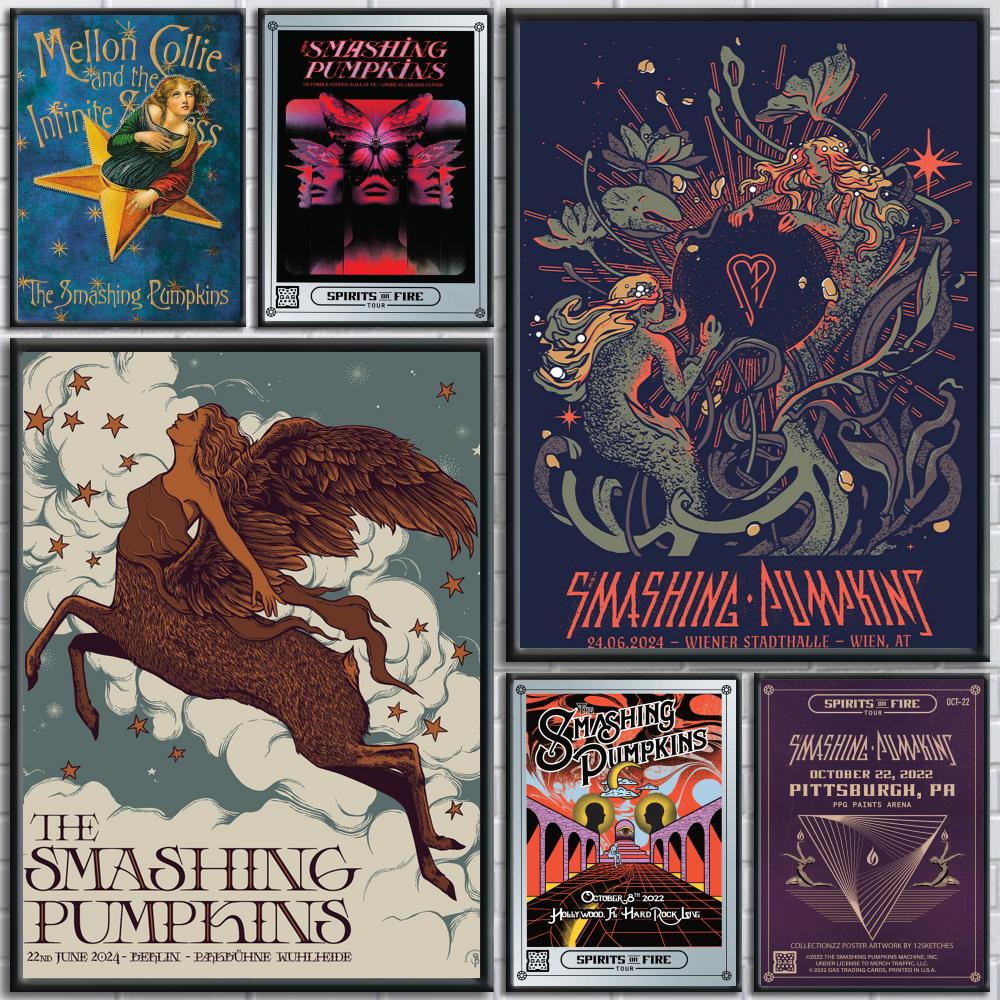 Musical Instrument Poster - Rock band The S-Smashing Pumpkins Poster