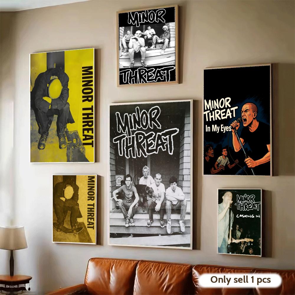Musical Instrument Poster - Rock Band M-Minor Threat Poster Modern