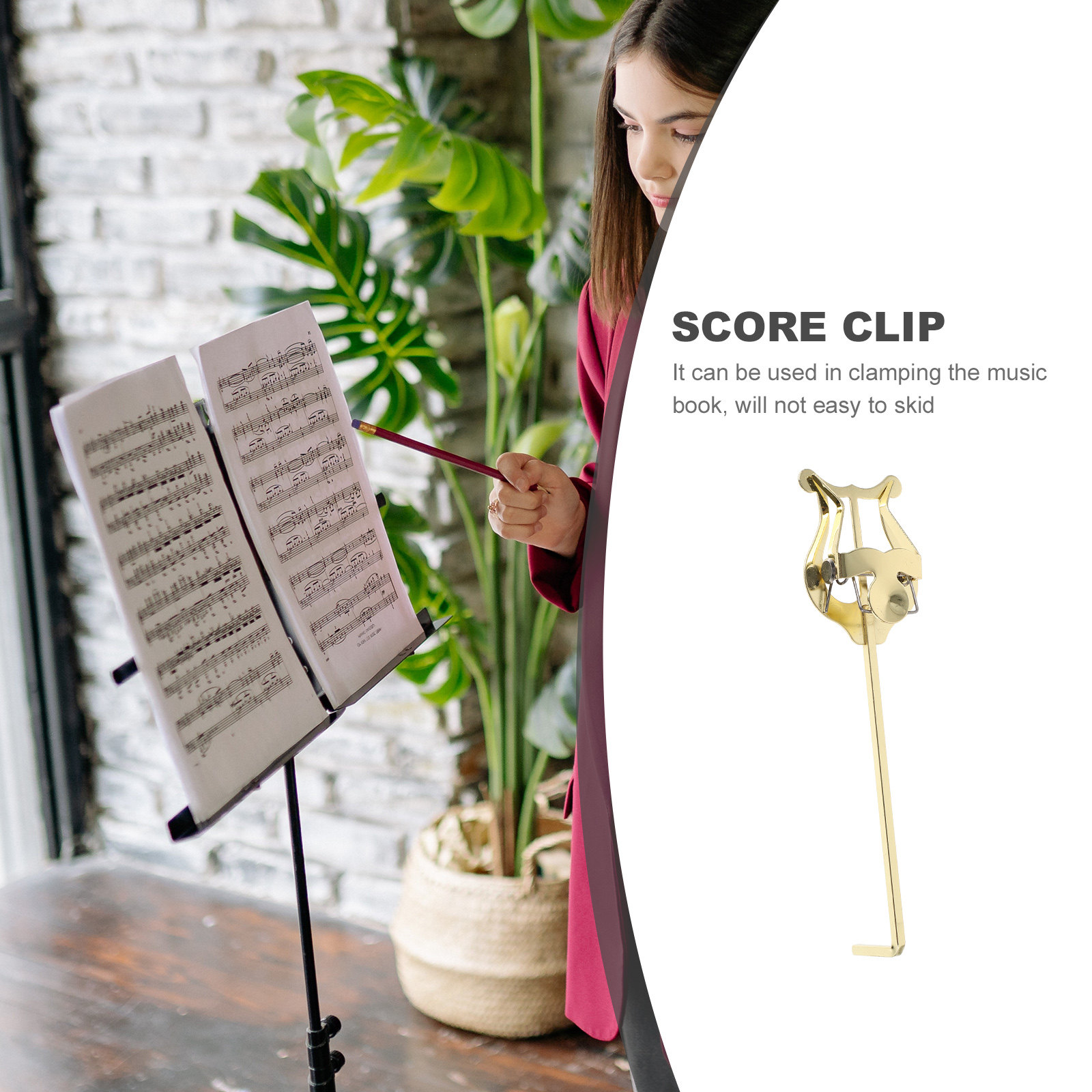 Musical Instrument Cornet - Marching Trumpet Lyre Metal Music Score