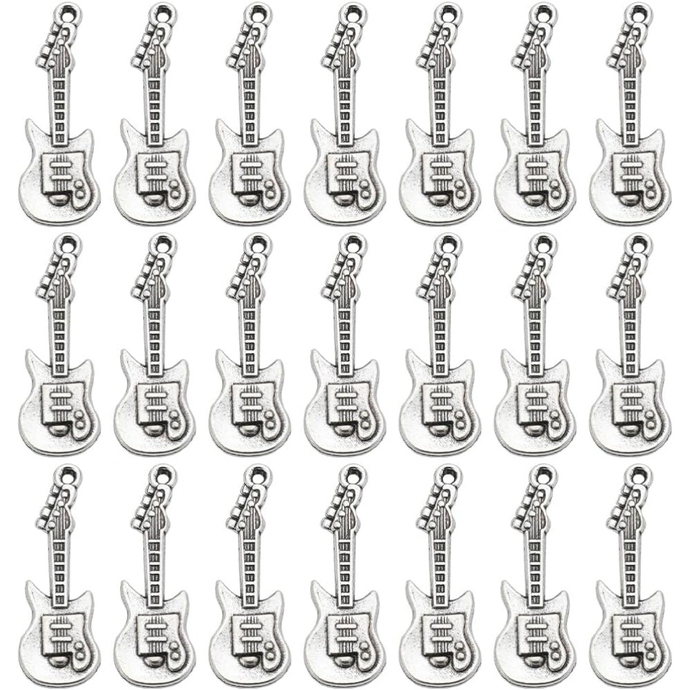 Musical Instrument Kit - 1 Box 50Pcs Vintage Guitar Charms
