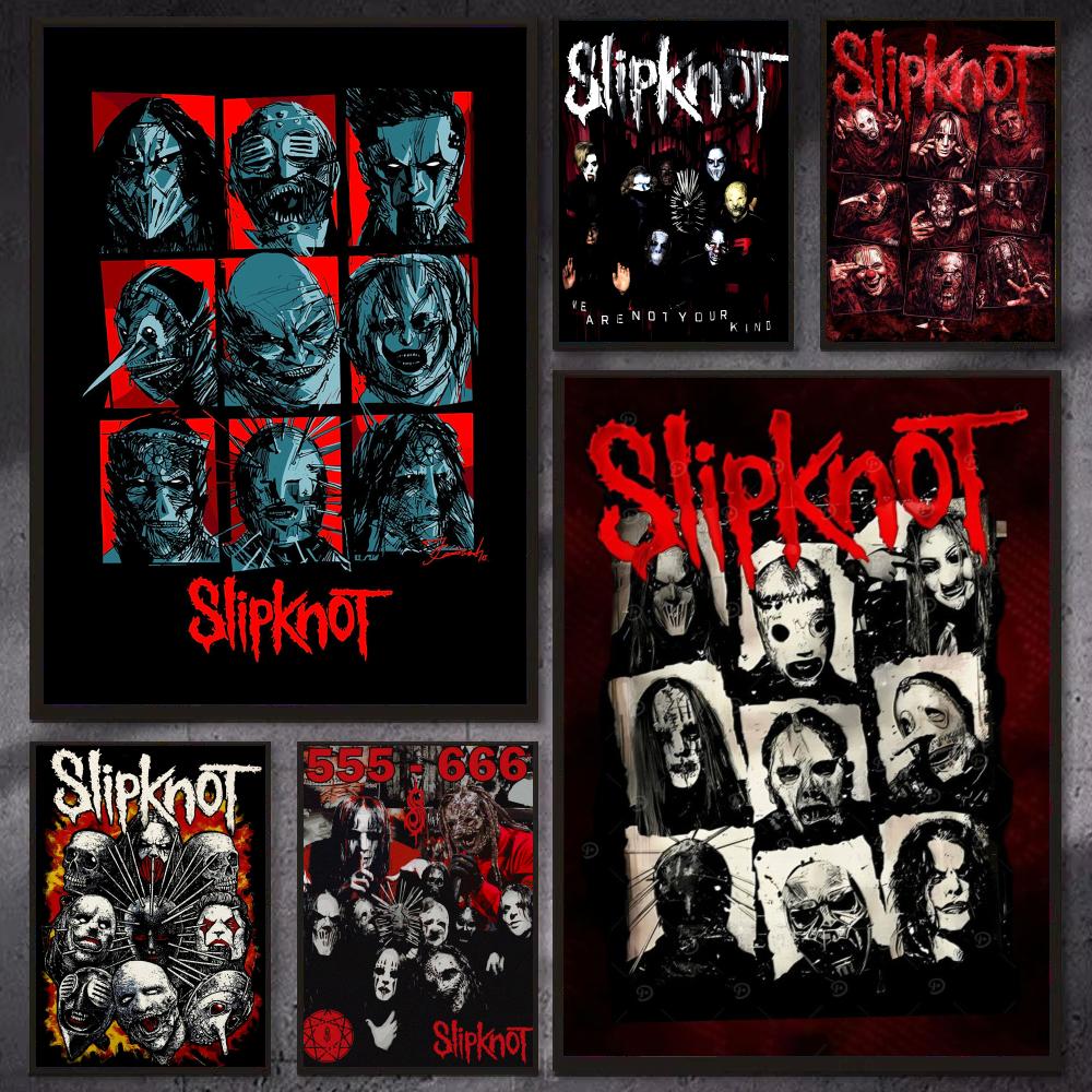 Musical Instrument Poster - Band S-Slipknot Rock Poster Modern Aesthetic