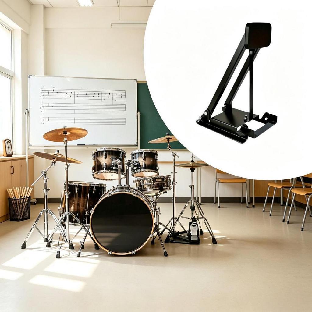 Musical Instrument Drum - Compact Padded Bass Drum Practice Pedal