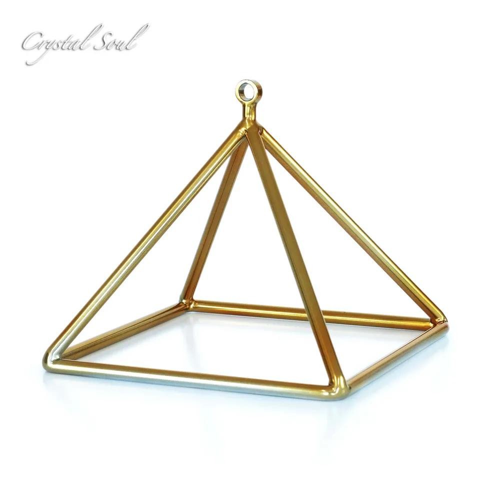Musical Instrument Kit - 432Hz 12inch Crystal Pyramid Gold Music