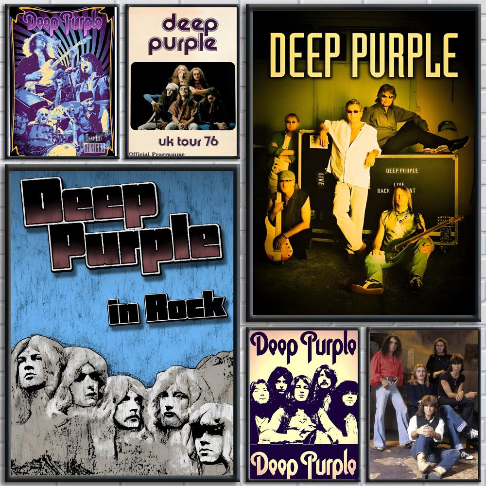 Musical Instrument Poster - Hard Rock Band Music-Deep Purple-A Poster