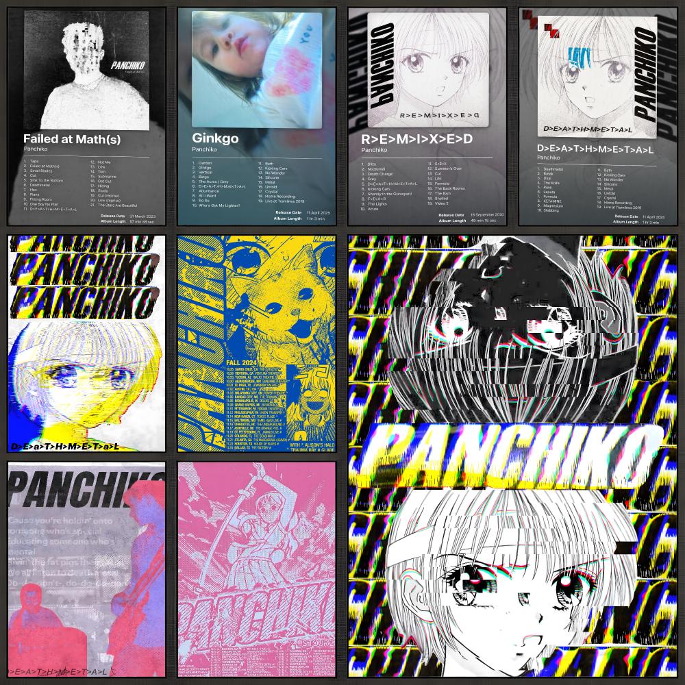 Musical Instrument Poster - Band Panchiko Indie Rock DEATHMETAL Poster
