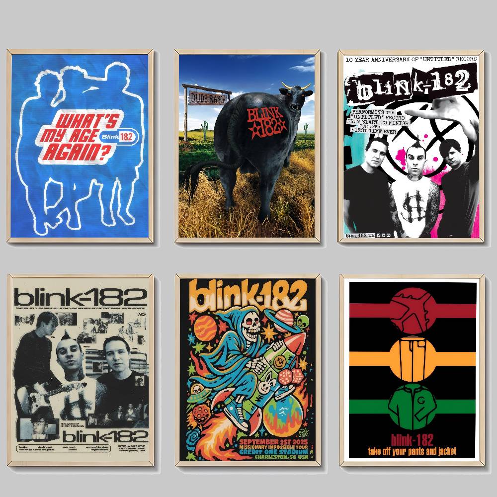 Musical Instrument Poster - B-Blink 182 Rock Band Classic Movie