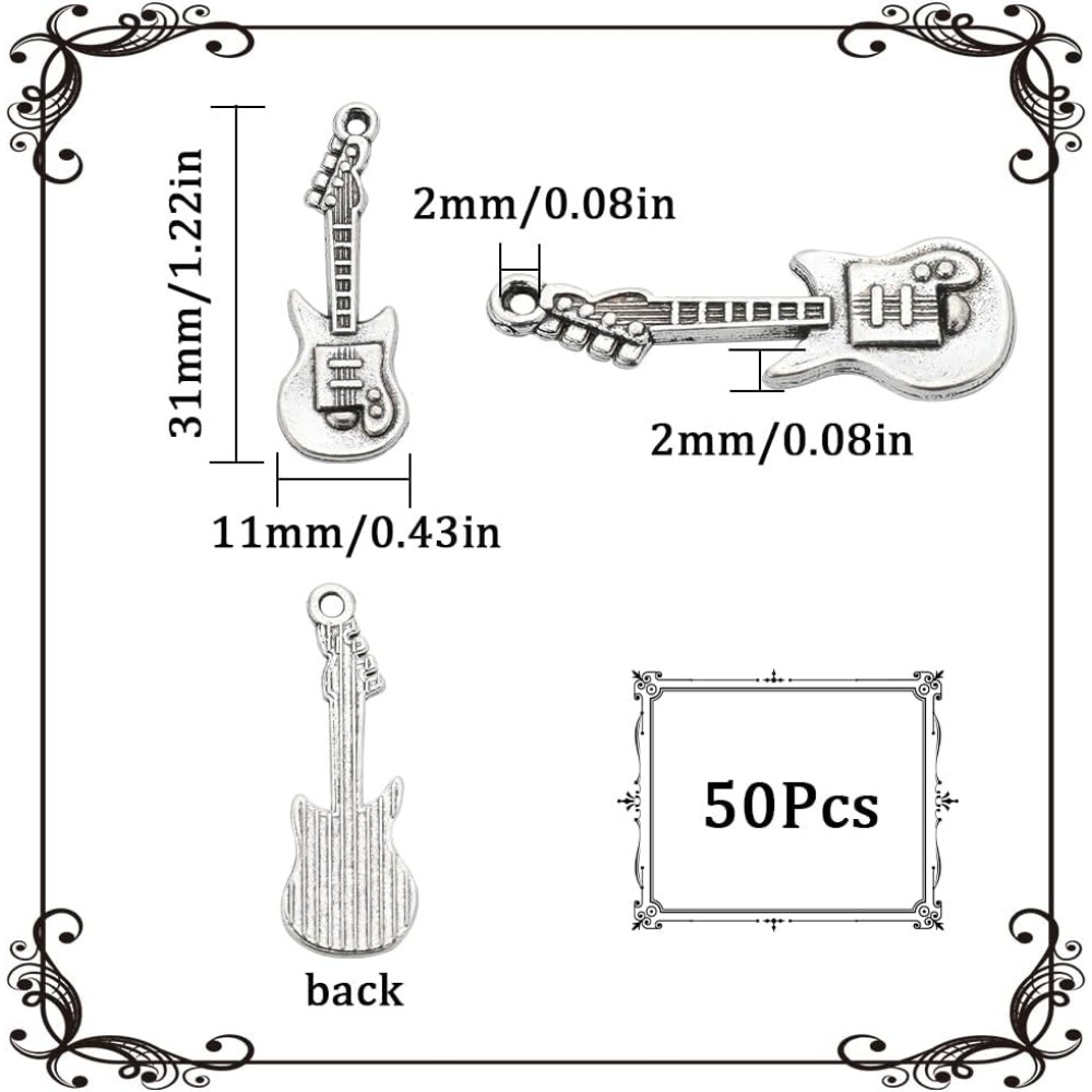1 Box 50Pcs Vintage Guitar Cha - огляд і ціна Musical Instrument Kit