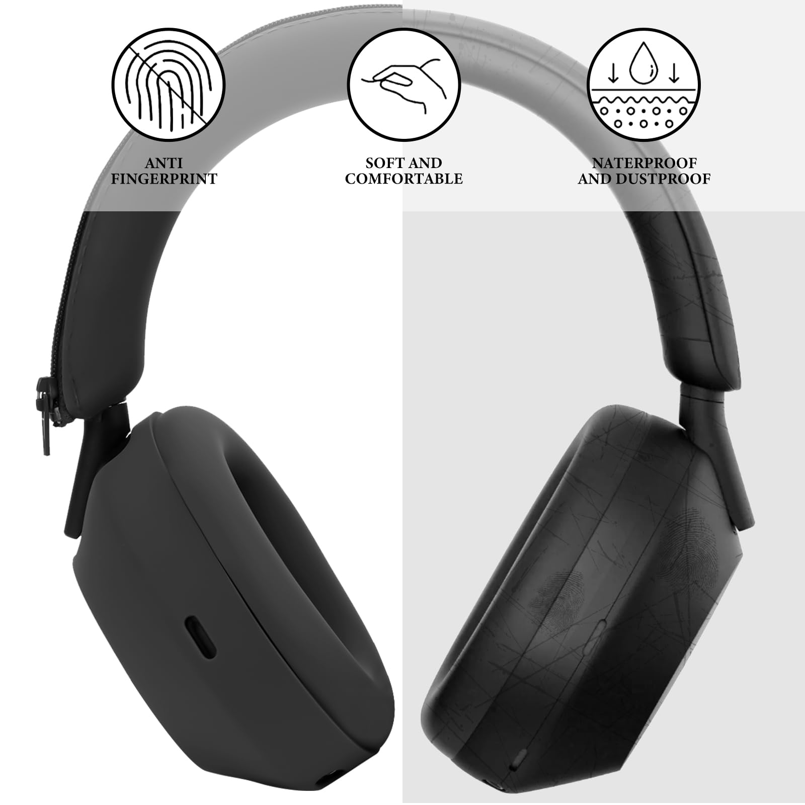 3-in-1 Silicone Protective Cas - огляд і ціна Sony Headphone Wh-1000Xm5