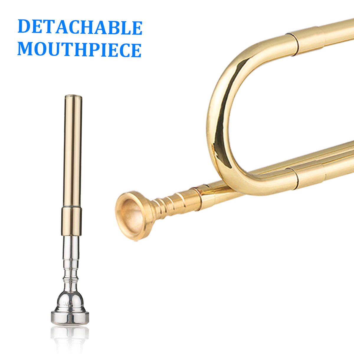 Brass C Bugle Call Gold-Plated - огляд і ціна Musical Instrument Cornet