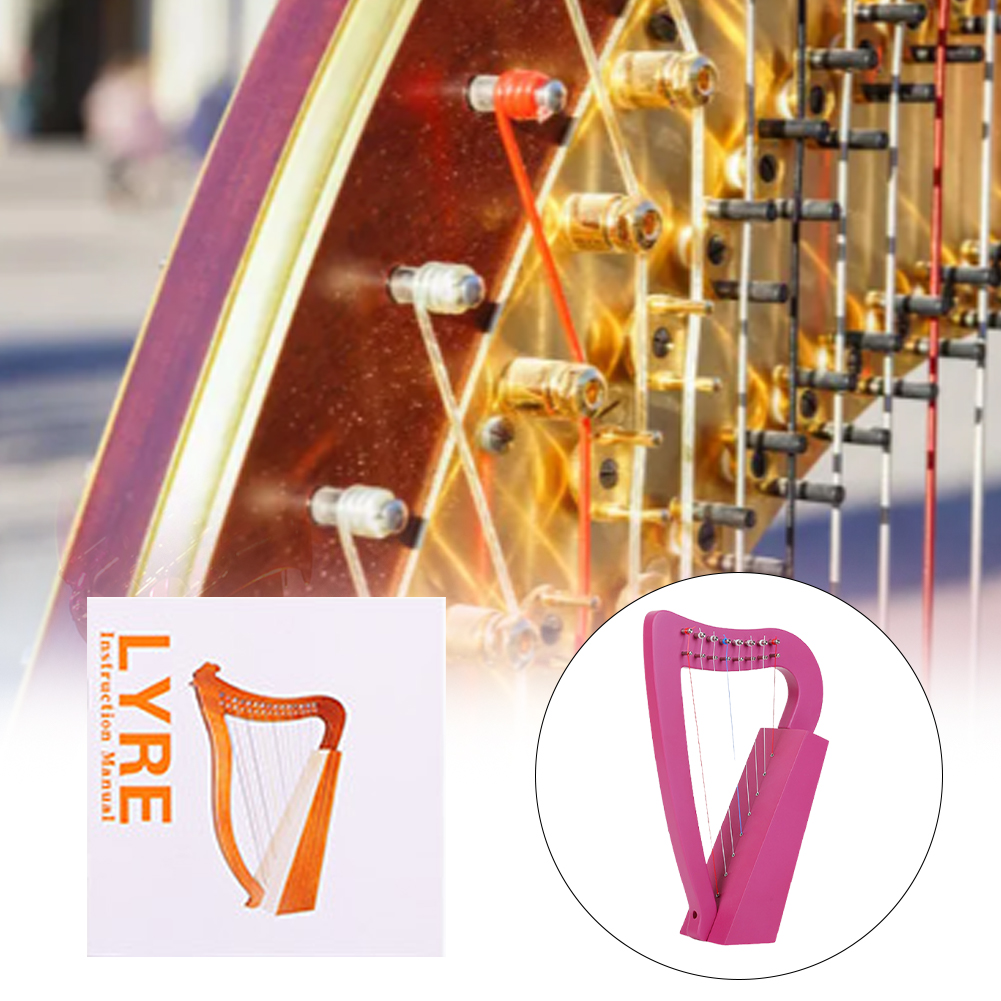 8 Strings Lyre Harp Solid Wood - огляд і ціна Musical Instrument Harp