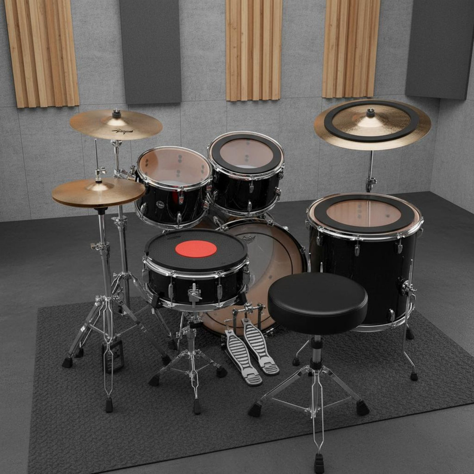 Rubber Drum and Cymbal Mutes N - огляд і ціна Musical Instrument Drum