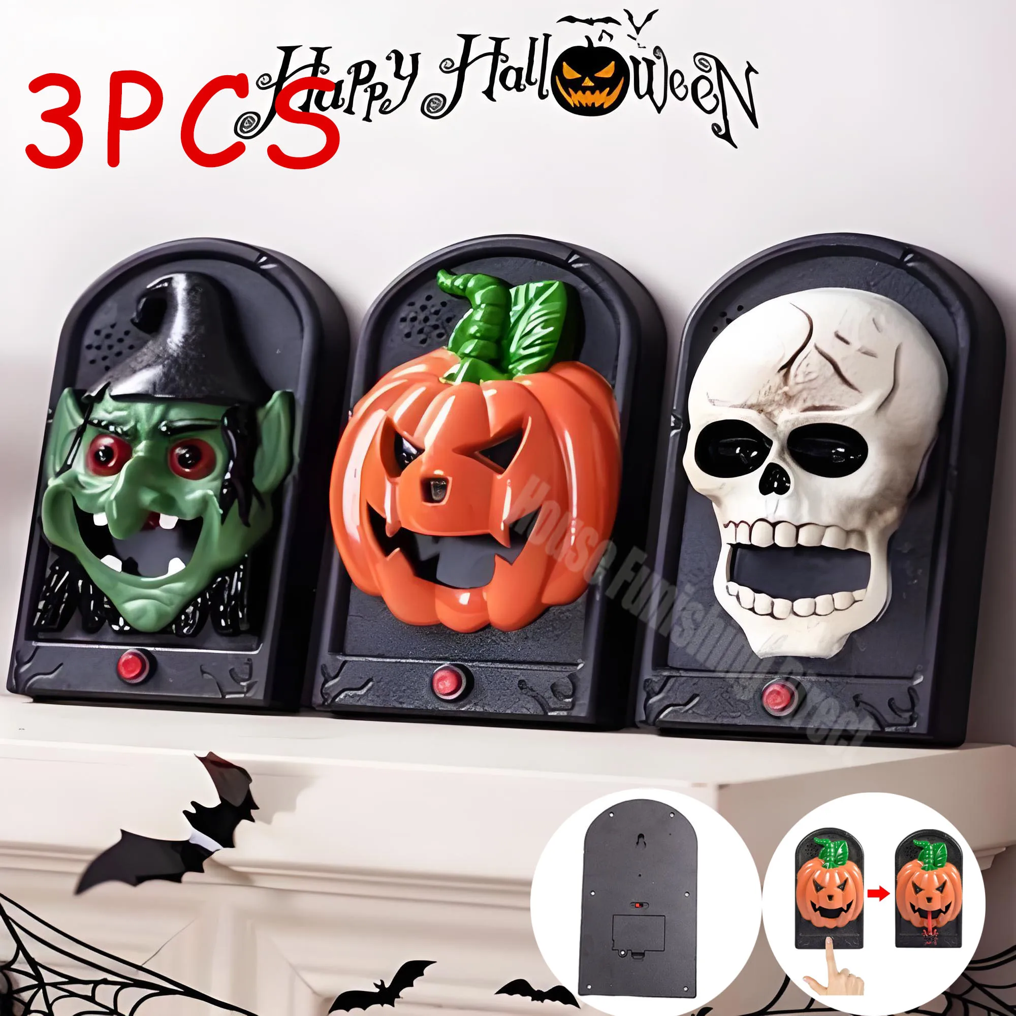 Halloween Haunted Doorbell Ani - огляд і ціна Musical Instrument Gong