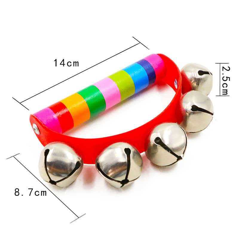 Rainbow Hand Jingle Bells Wood - огляд і ціна Musical Instrument You Shake