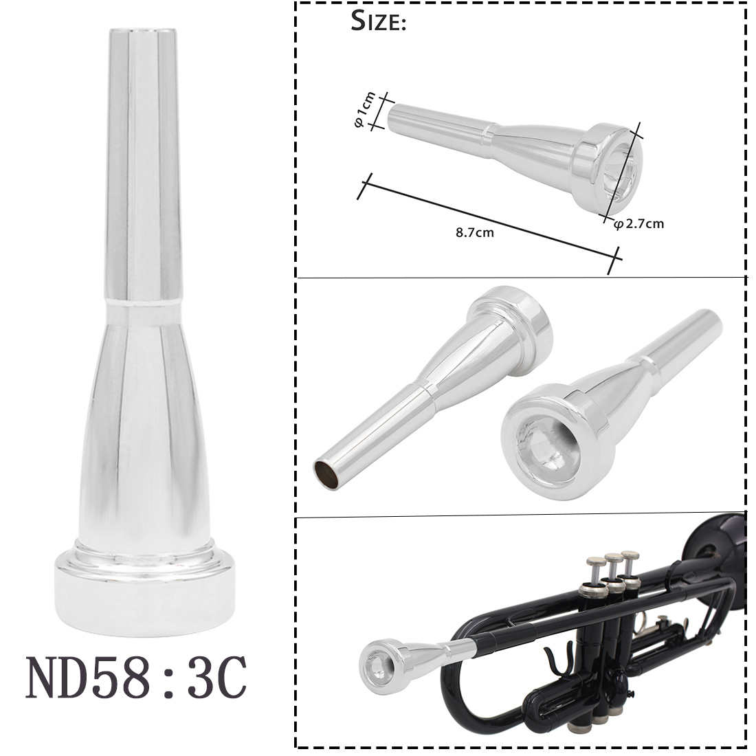 SLADE Brass Instrument Trumpet - огляд і ціна Musical Instrument Cornet