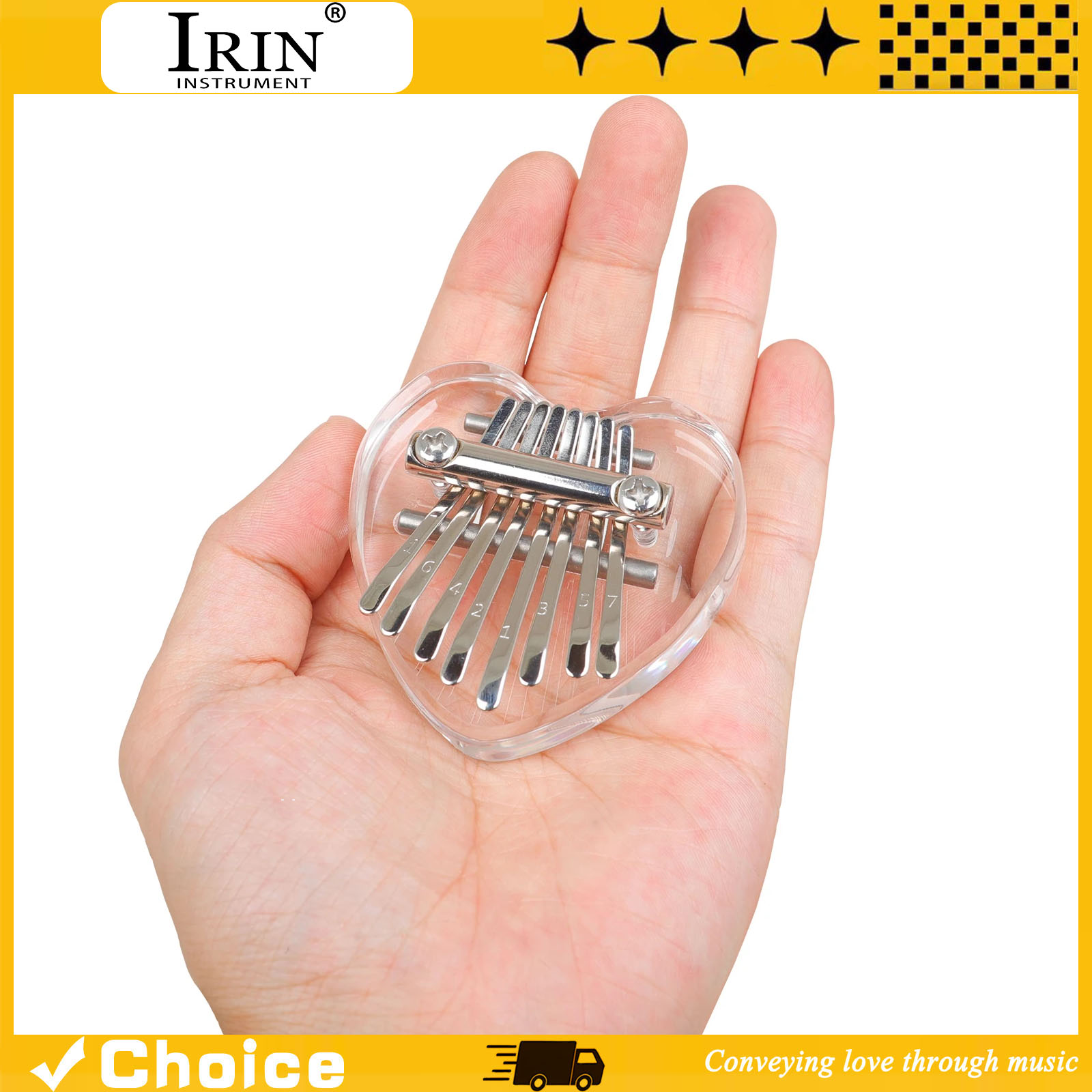 8-Key Kalimba Mini Thumb Piano - огляд і ціна Musical Instrument Harp
