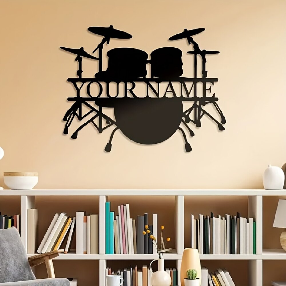 Custom Drum Set Metal Wall Art - огляд і ціна Musical Instrument Name