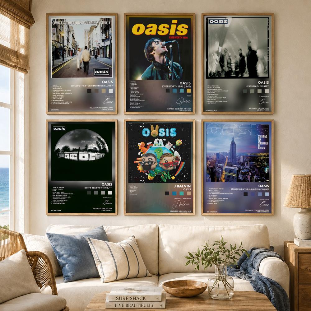 Classic Rock Band O-Oasis albu - огляд і ціна Musical Instrument Poster