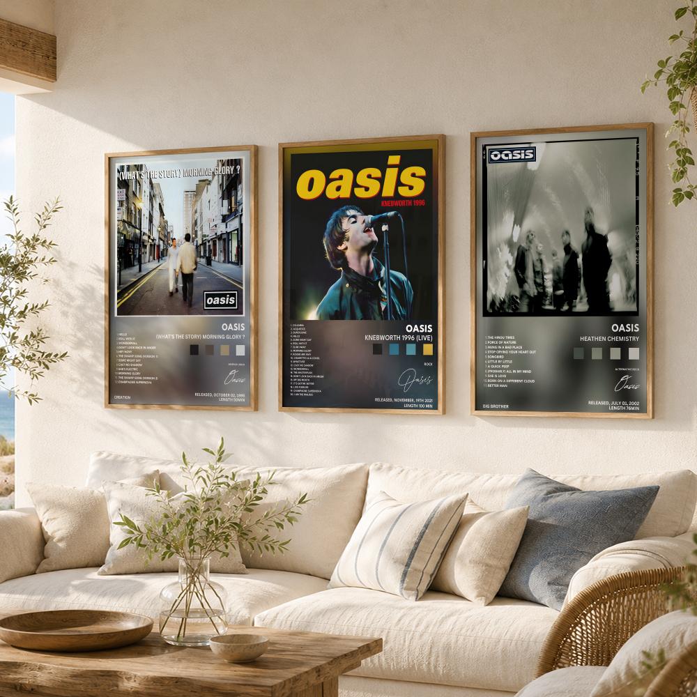 Classic Rock Band O-Oasis albu - огляд і ціна Musical Instrument Poster