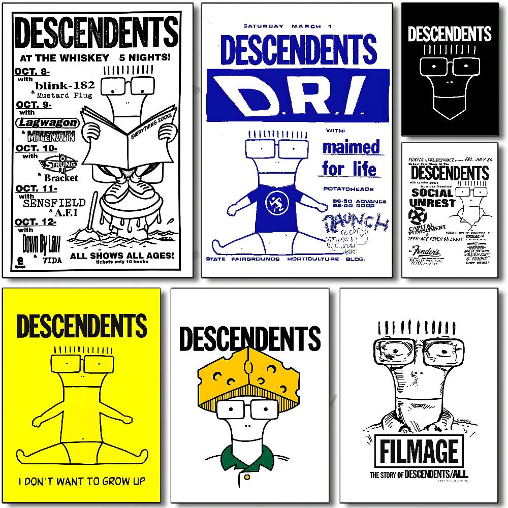 1pc Rock Punk Bands Album Desc - огляд і ціна Musical Instrument Poster