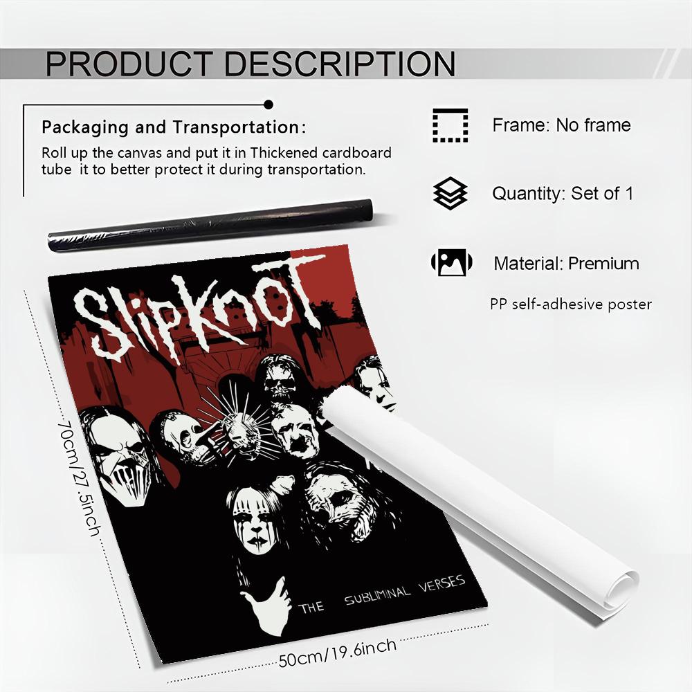 Heavy Metal Rock S-SlipknotES  - огляд і ціна Musical Instrument Poster