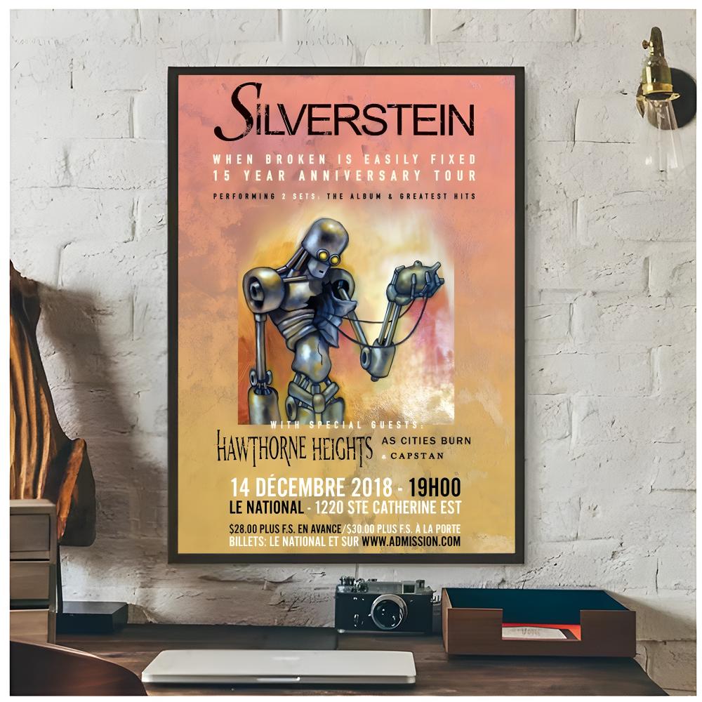 emo rock band S-Silverstein Po - огляд і ціна Musical Instrument Poster