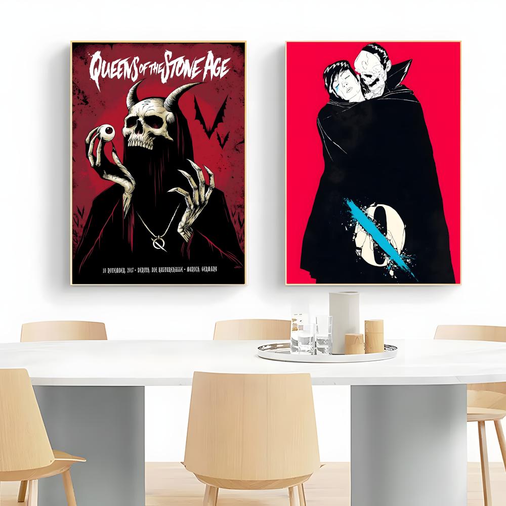 stoner rock band Q-Queens Of T - огляд і ціна Musical Instrument Poster