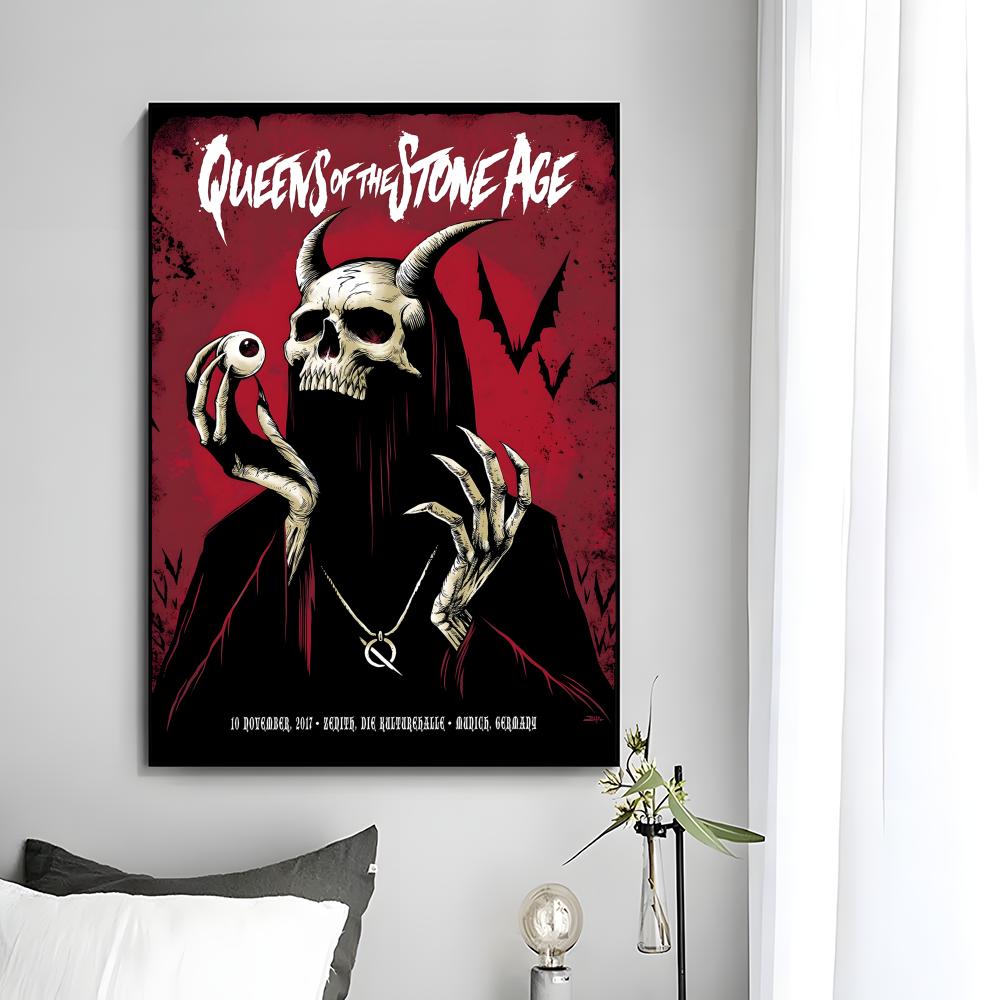 stoner rock band Q-Queens Of T - огляд і ціна Musical Instrument Poster