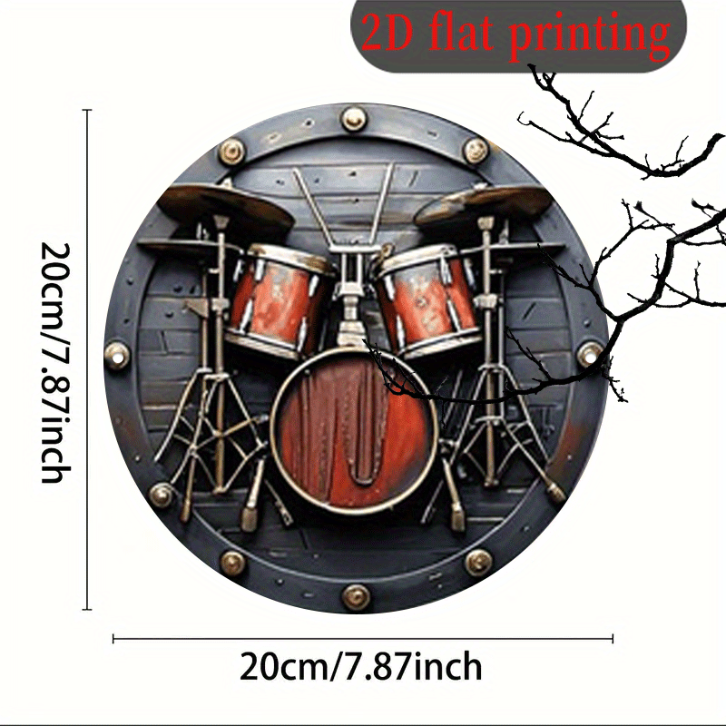 2D Flat, 1pc, 20.32x20.32 cm 2 - огляд і ціна Musical Instrument Drum