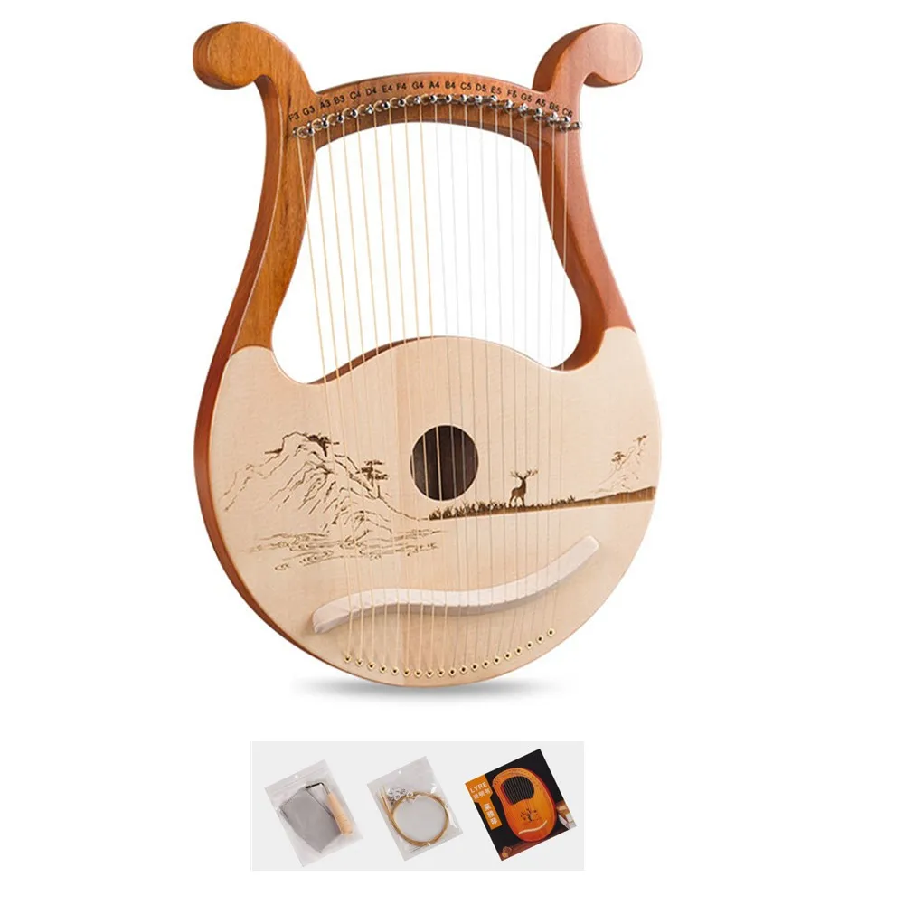 High Quality 19 String Lyre Ha - огляд і ціна Musical Instrument Harp