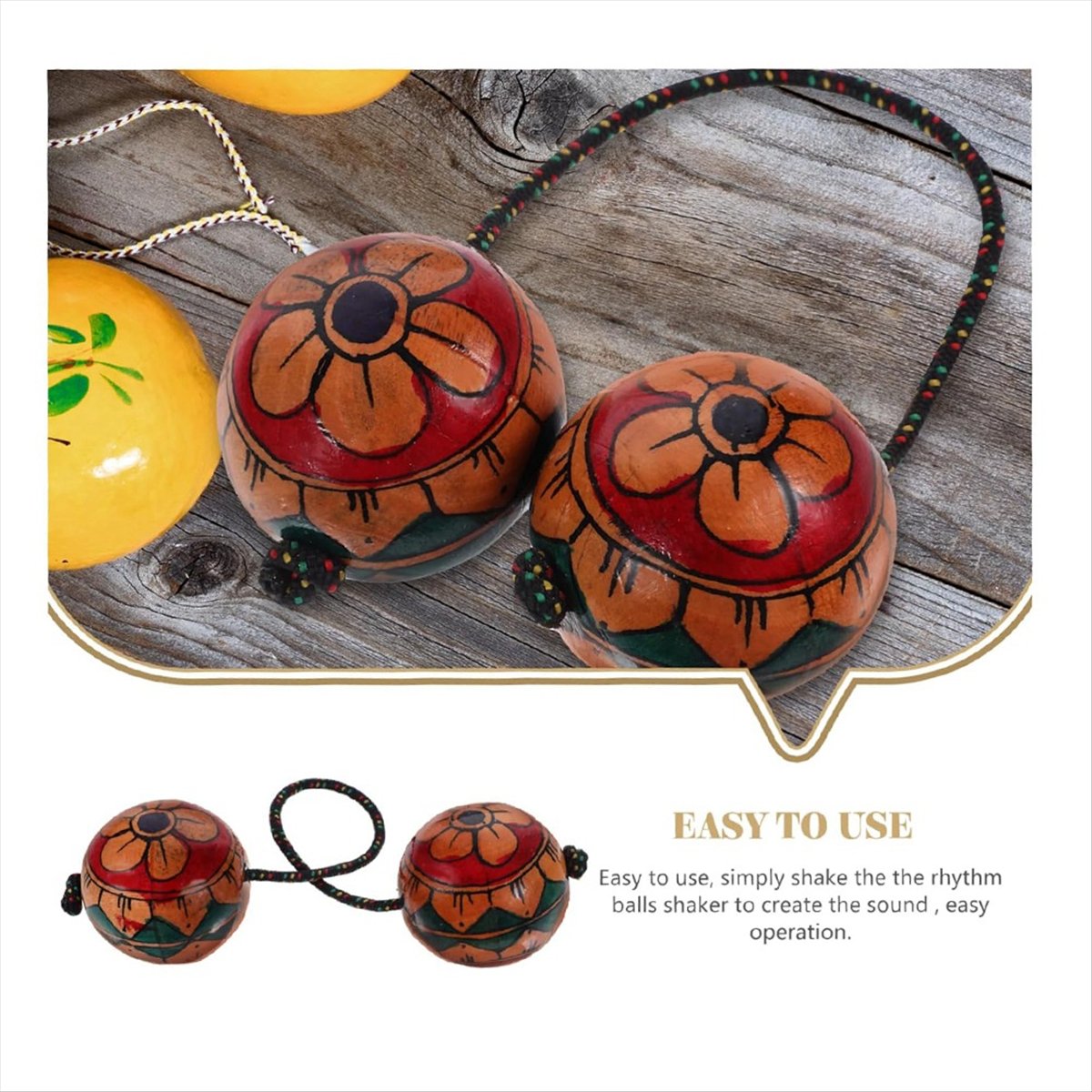 【HOT!TURE】Hand Drawn Maracas M - огляд і ціна Musical Instrument You Shake